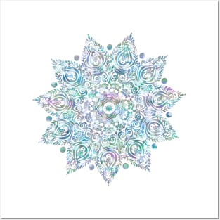 Pretty Metallic Mandala V Posters and Art